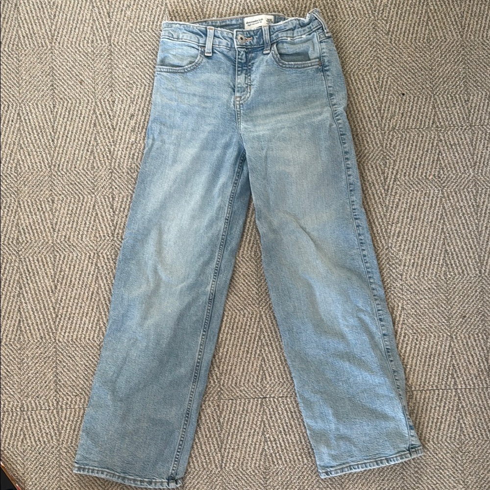 Abercrombie Kids Blue wide Leg Jeans Classic Fit